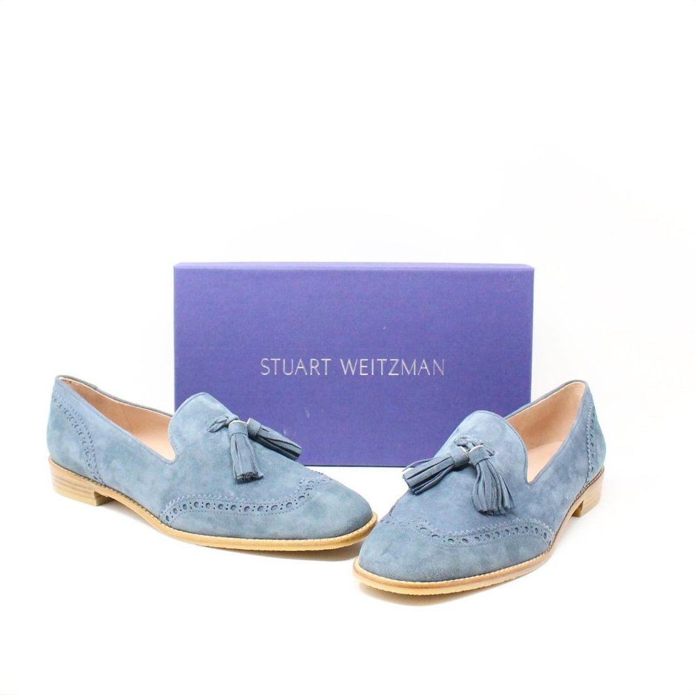 Denim Suede Flats